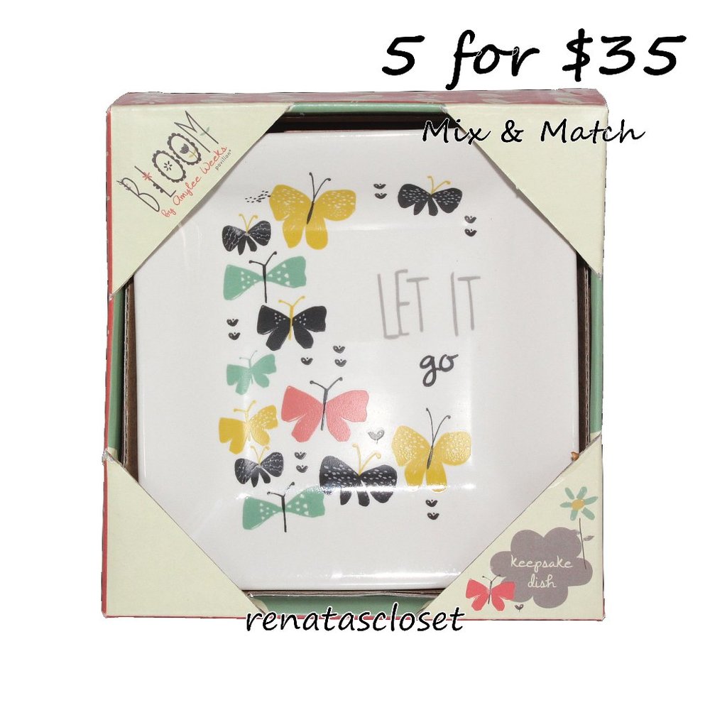 Pavilion "Let It Go" 4.5" Ceramic Keepsake Dish NIB